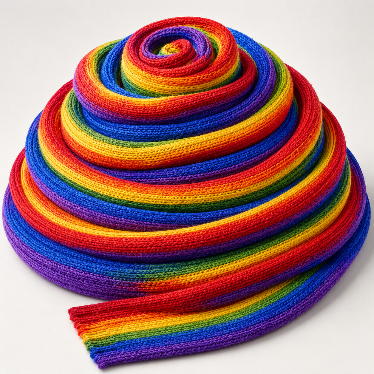Colourful Care Experience scarves on display